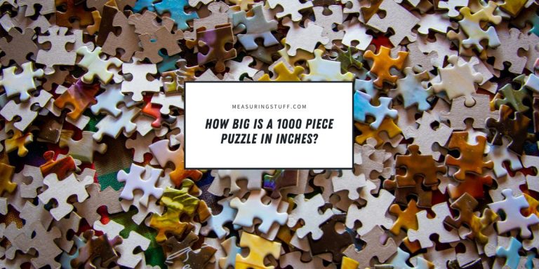 How Big Is A 1000 Piece Puzzle In Inches?