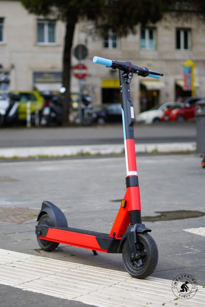 red electric scooter