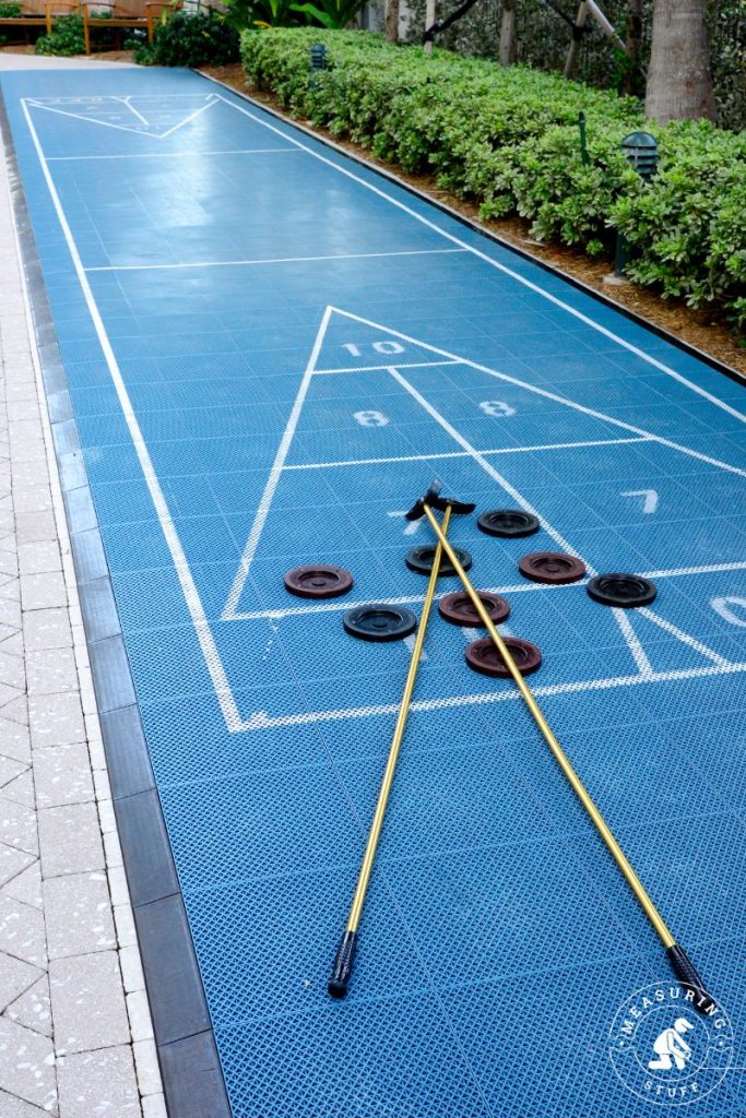 outdoor shuffleboard table