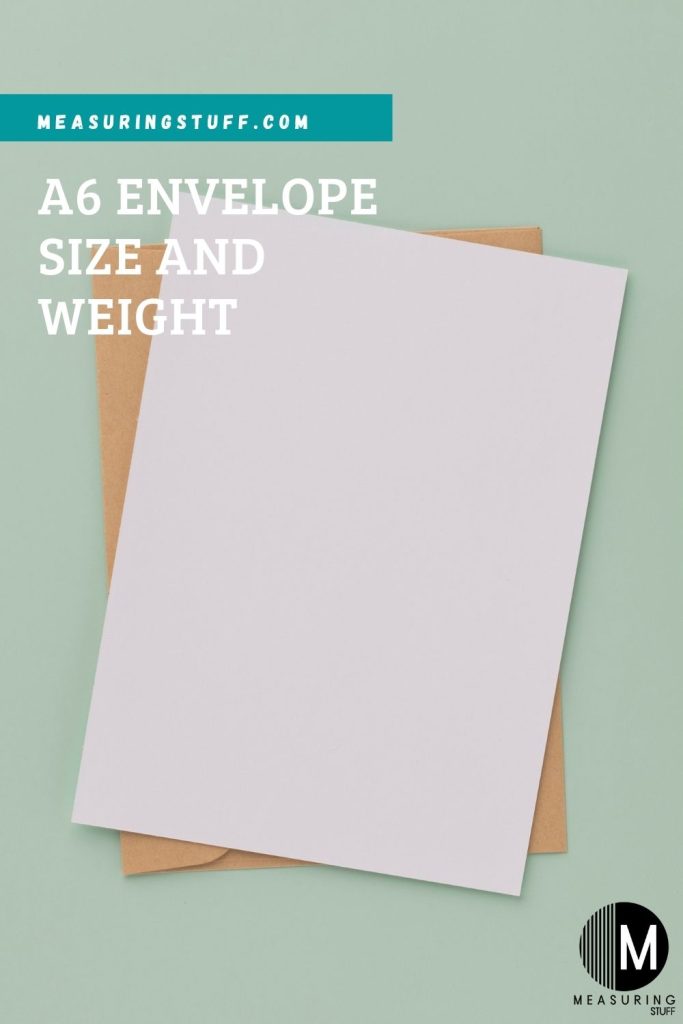A6 Envelope Size And Weight