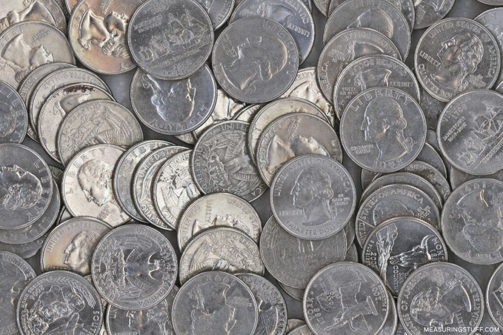 group of quarter coins
