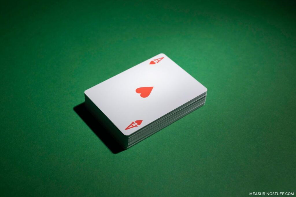 deck of cards with ace face up