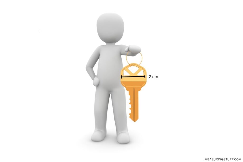 cartoon person holding a gold key