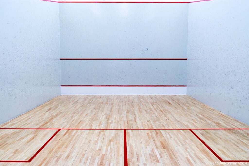 squash court used to reference how long 30 meters is