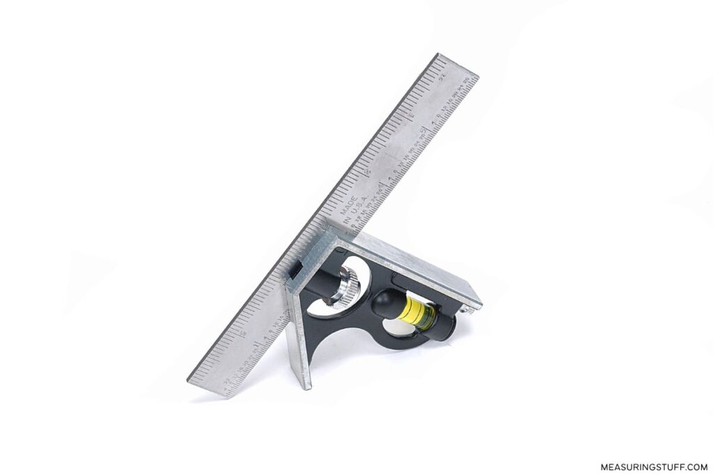 combination square sitting on an angle