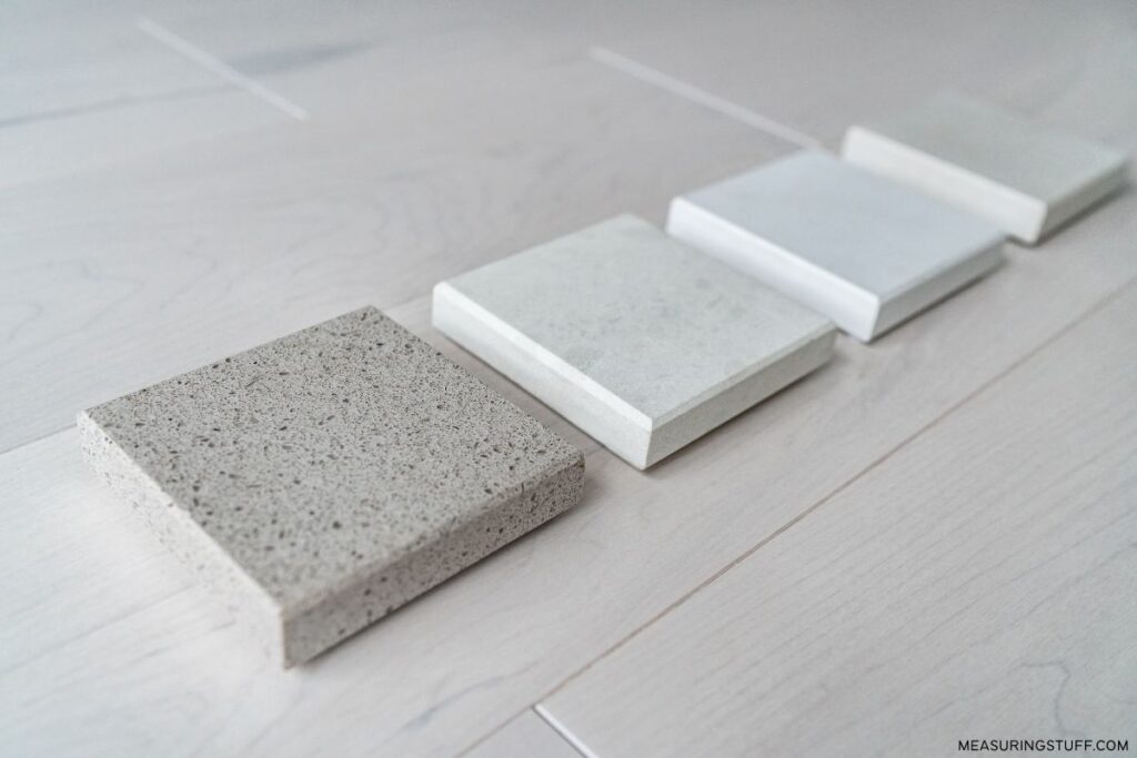 quartz countertop samples