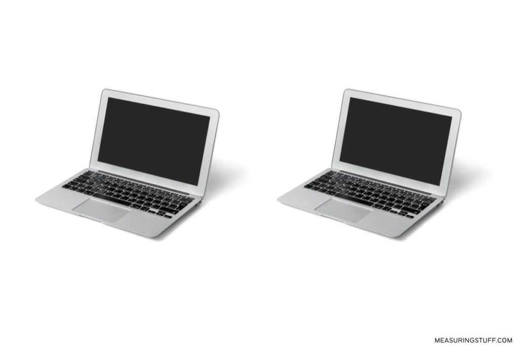 pair of open laptops