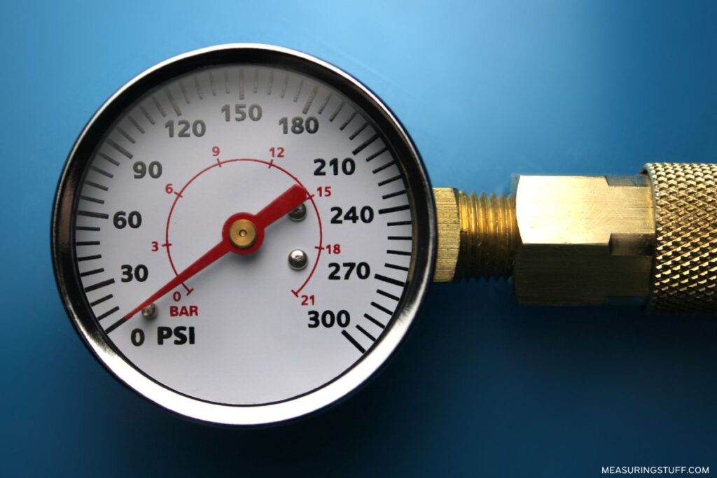 pressure gauge reading 0 psi