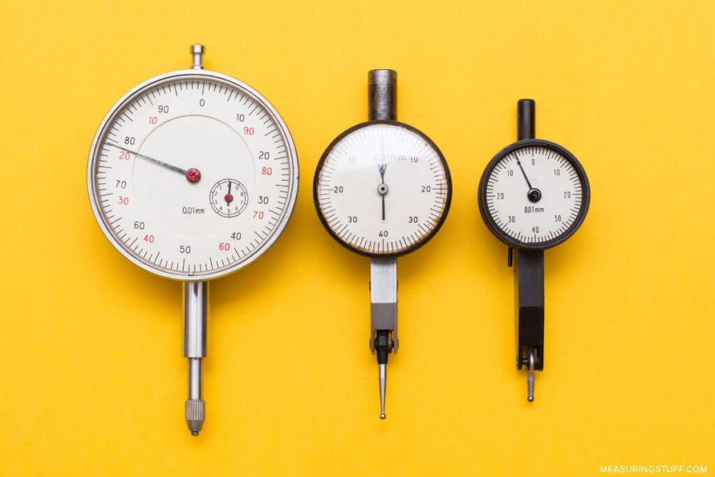 trio of depth gauges