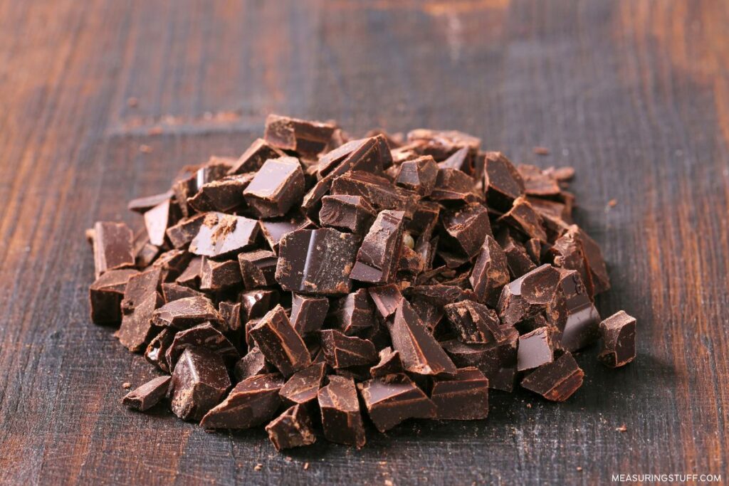 pile of chocolate chunks