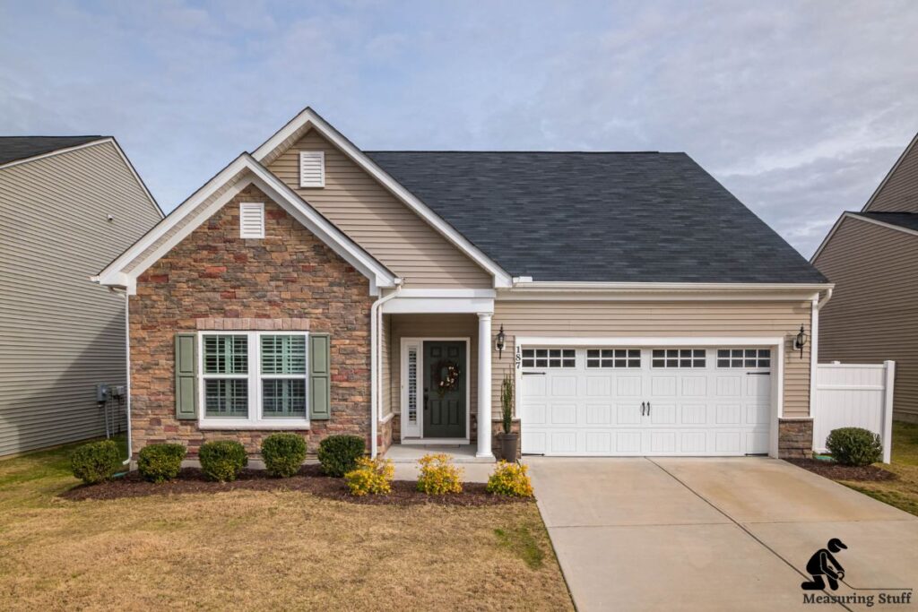 mid size family home with built in garage 