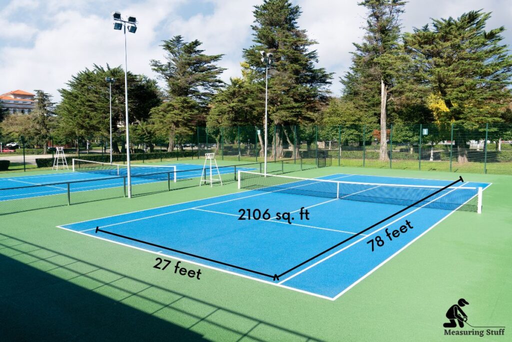 tennis court dimensions