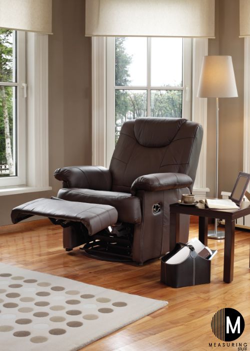 leather recliner in a livingroom