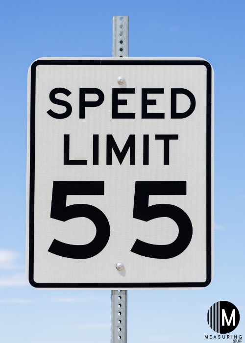 55 speed limit sign