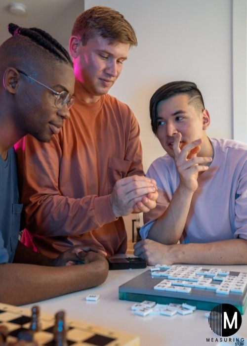 men playing scrabble 