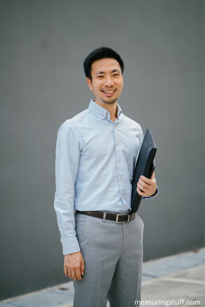 business man holding a small laptop bag